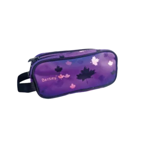 Bentley 2545 maple leaf design 2 zippers pencil case