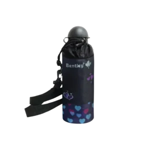 Bentley 2548 water bottle with hearts design case