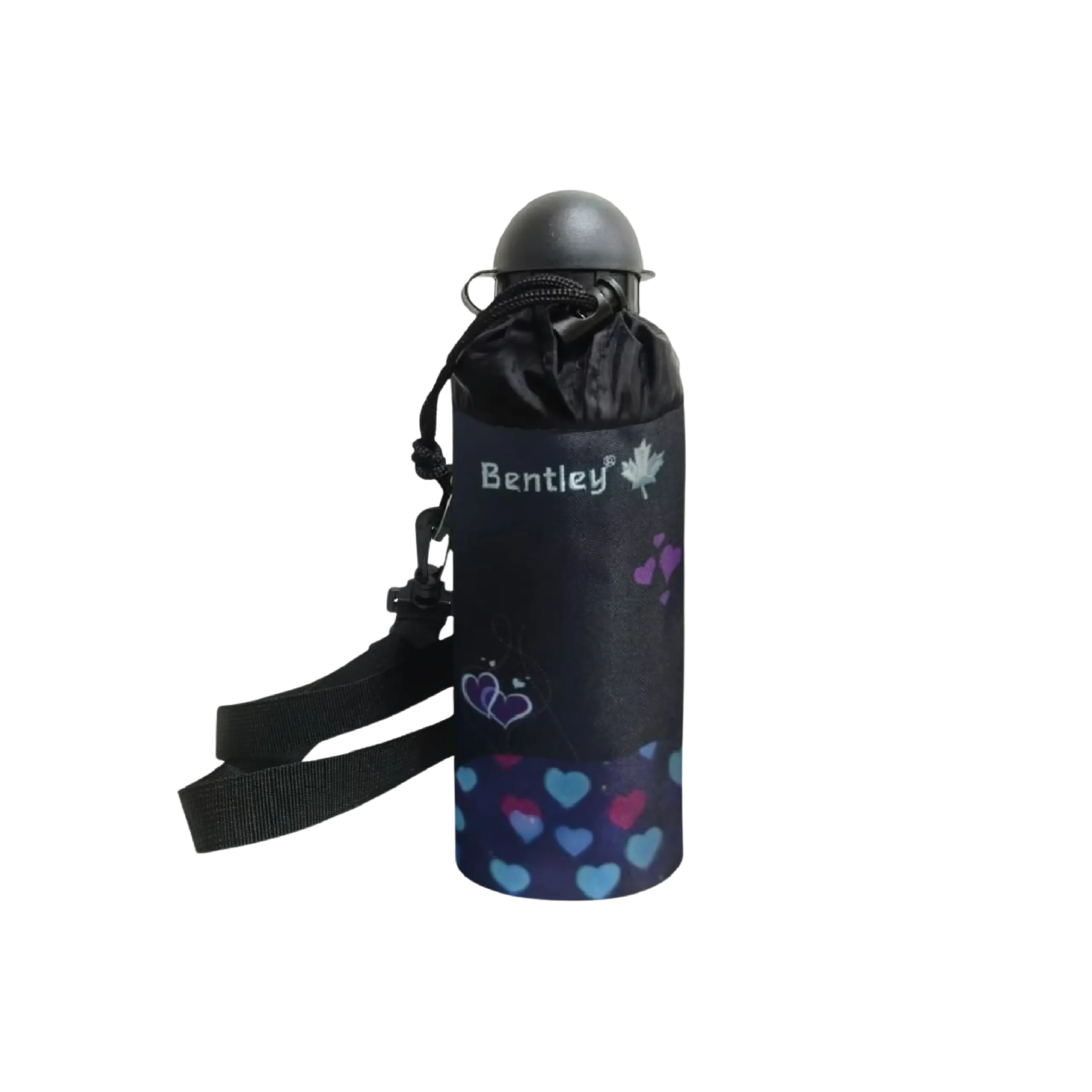 Bentley 2548 water bottle with hearts design case