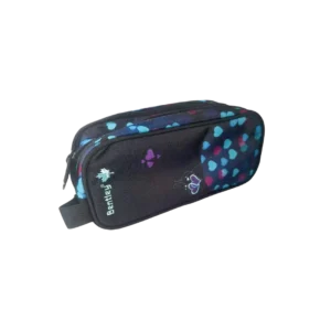 Bentley 2549 hearts design 2 zippers pencil case
