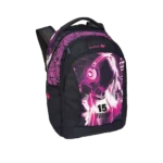 Bentley 2551 girl design 3 zippers black & magenta 45cm backpack