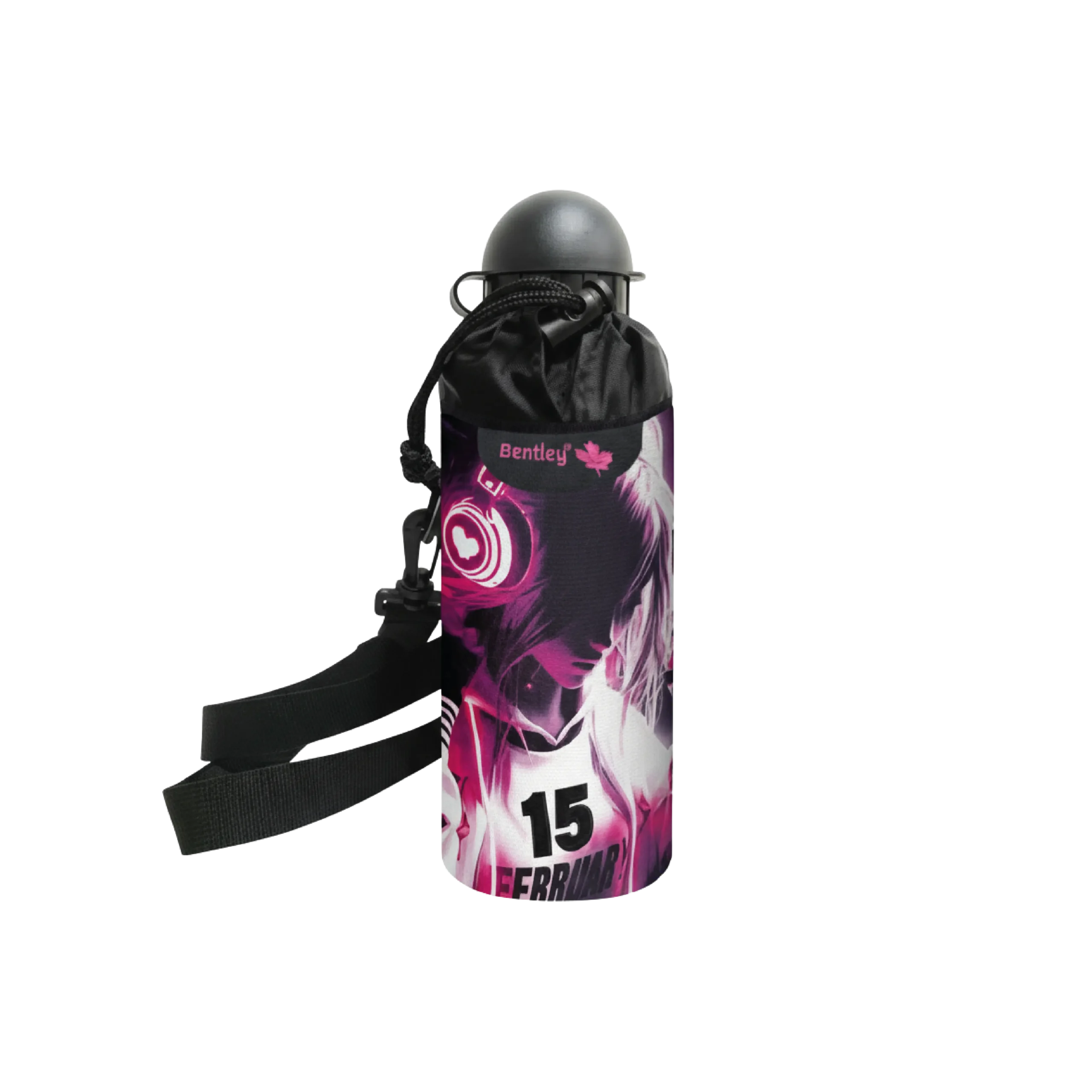 Bentley 2552 water bottle with girl design case