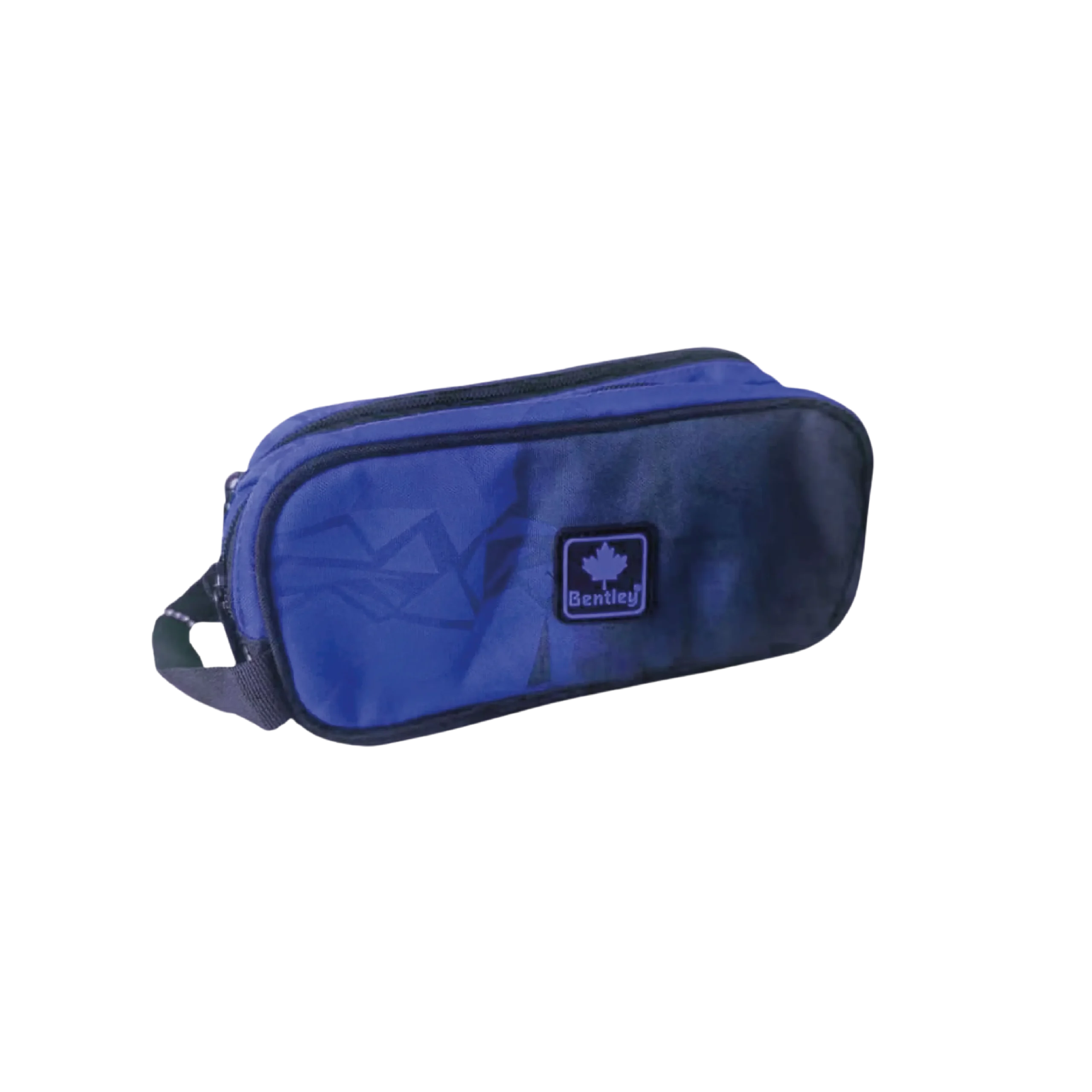 Bentley-2561-Black-&-Navy-Blue-2-Zippers-Pencil-Case Bentley 2561 black & navy blue 2 zippers pencil case