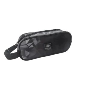 Bentley 2565 black & grey 2 zippers pencil case