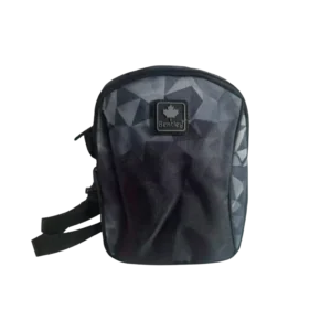 Bentley 2566 black & grey 1 zipper lunch bag