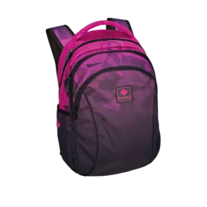 Bentley 2567 black & magenta 3 zippers 45cm backpack