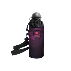 Bentley 2568 water bottle with black & magenta case