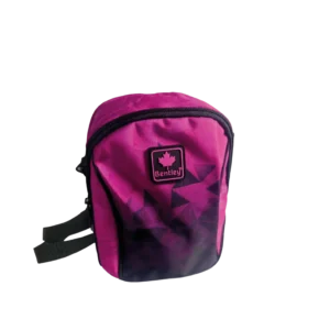 Bentley 2570 black & magenta 1 zipper lunch bag