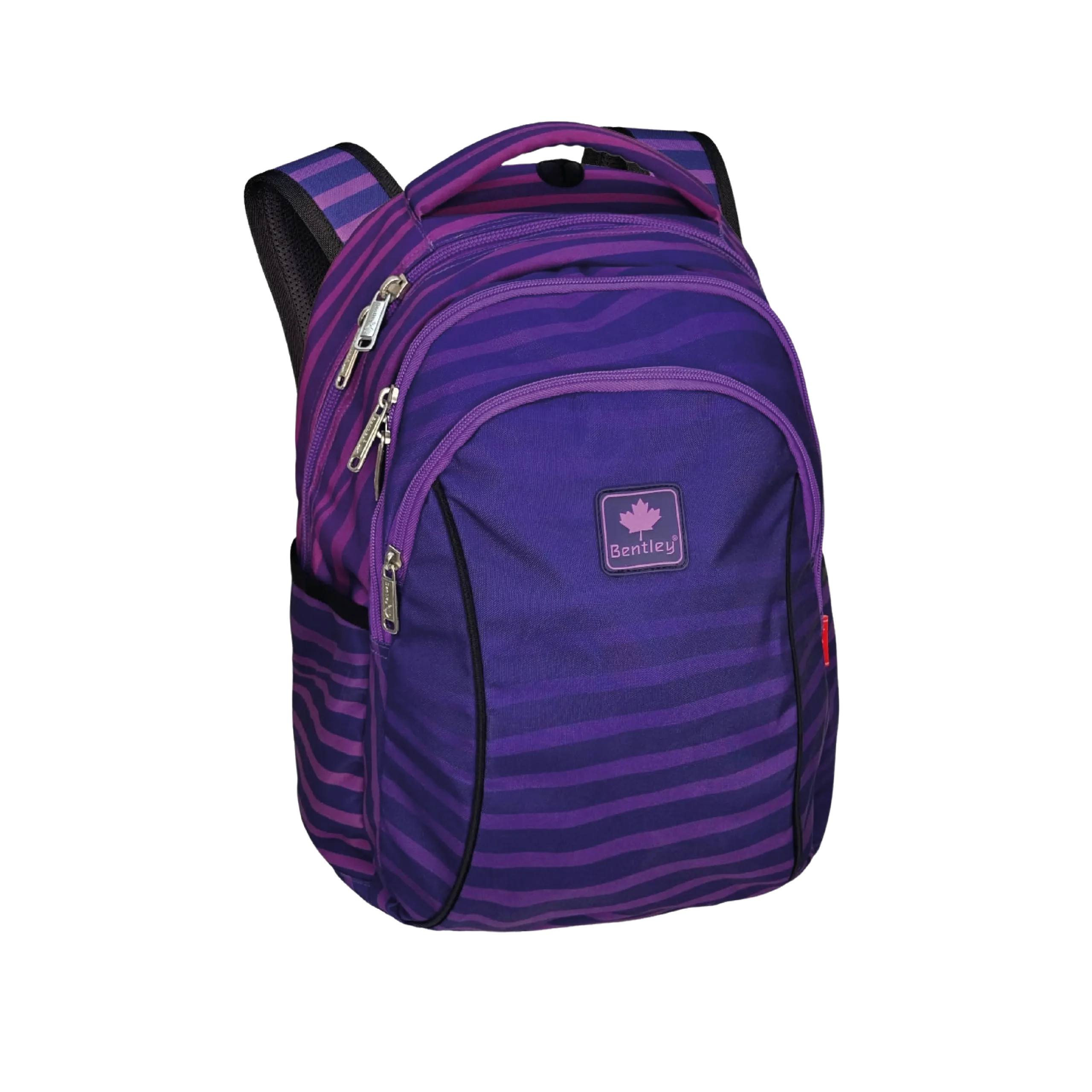 Bentley 2571 purple 3 zippers 45cm backpack