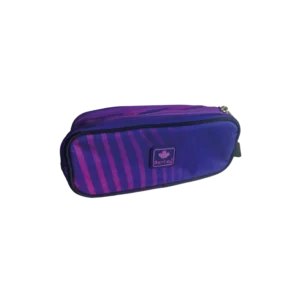 Bentley 2573 purple 2 zippers pencil case