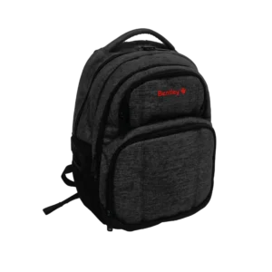 Bentley 2581 dark grey & black 4 zippers 46cm backpack