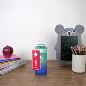 Bentley 550ml aqua & navy blue water bottle