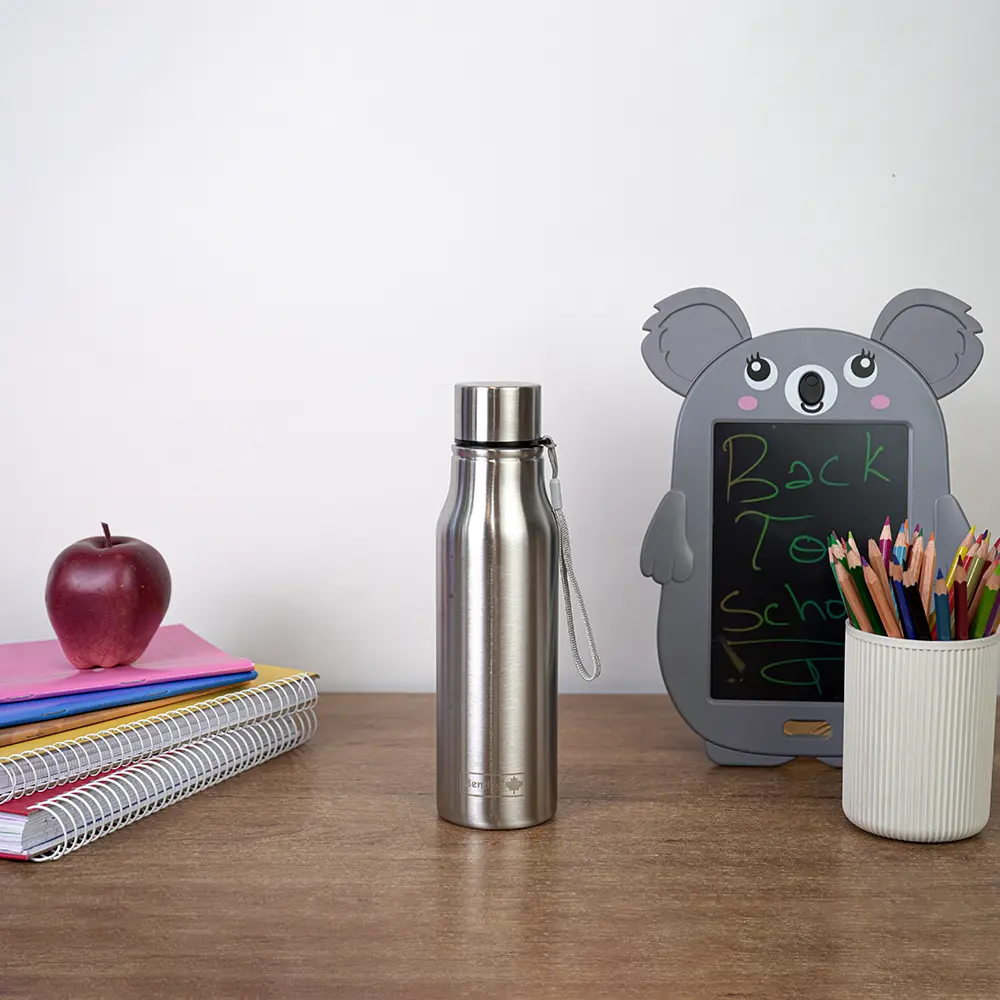 Bentley 700ml stainless silver water bottle