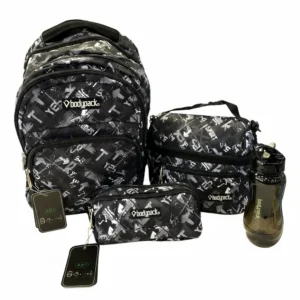 Bodypack 4pcs black & gey large backpack set