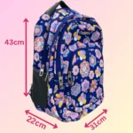 Bodypack-4pcs-Flowers-Design-Large-Navy-Blue-Backpack-Set1 Bodypack 4pcs flowers design large navy blue backpack set1
