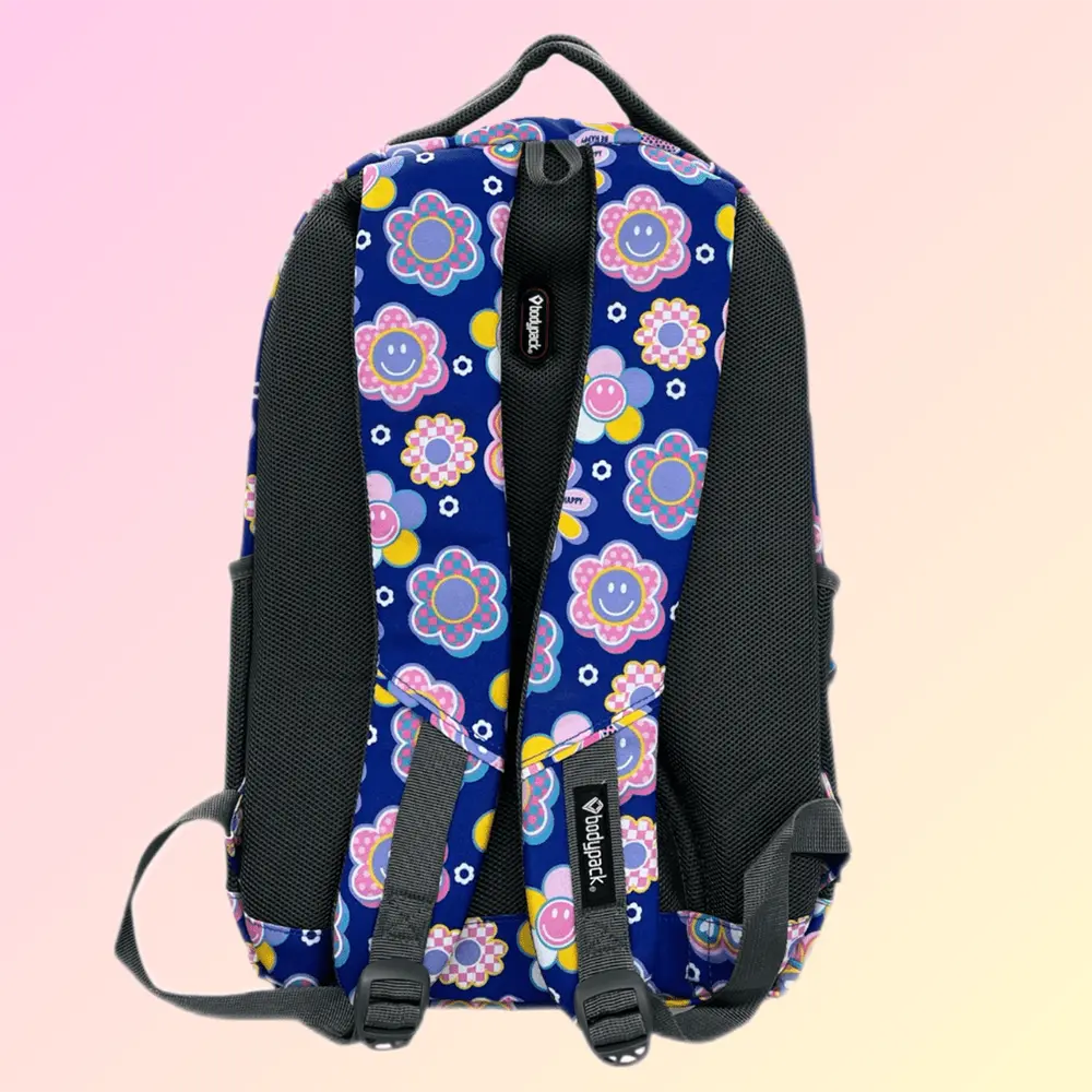 Bodypack-4pcs-Flowers-Design-Large-Navy-Blue-Backpack-Set2 Bodypack 4pcs flowers design large navy blue backpack set2