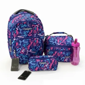 Bodypack 4pcs graffiti design large backpack set