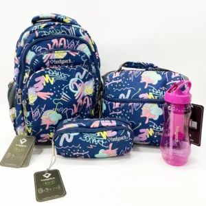 Bodypack 4pcs graffiti design medium backpack set