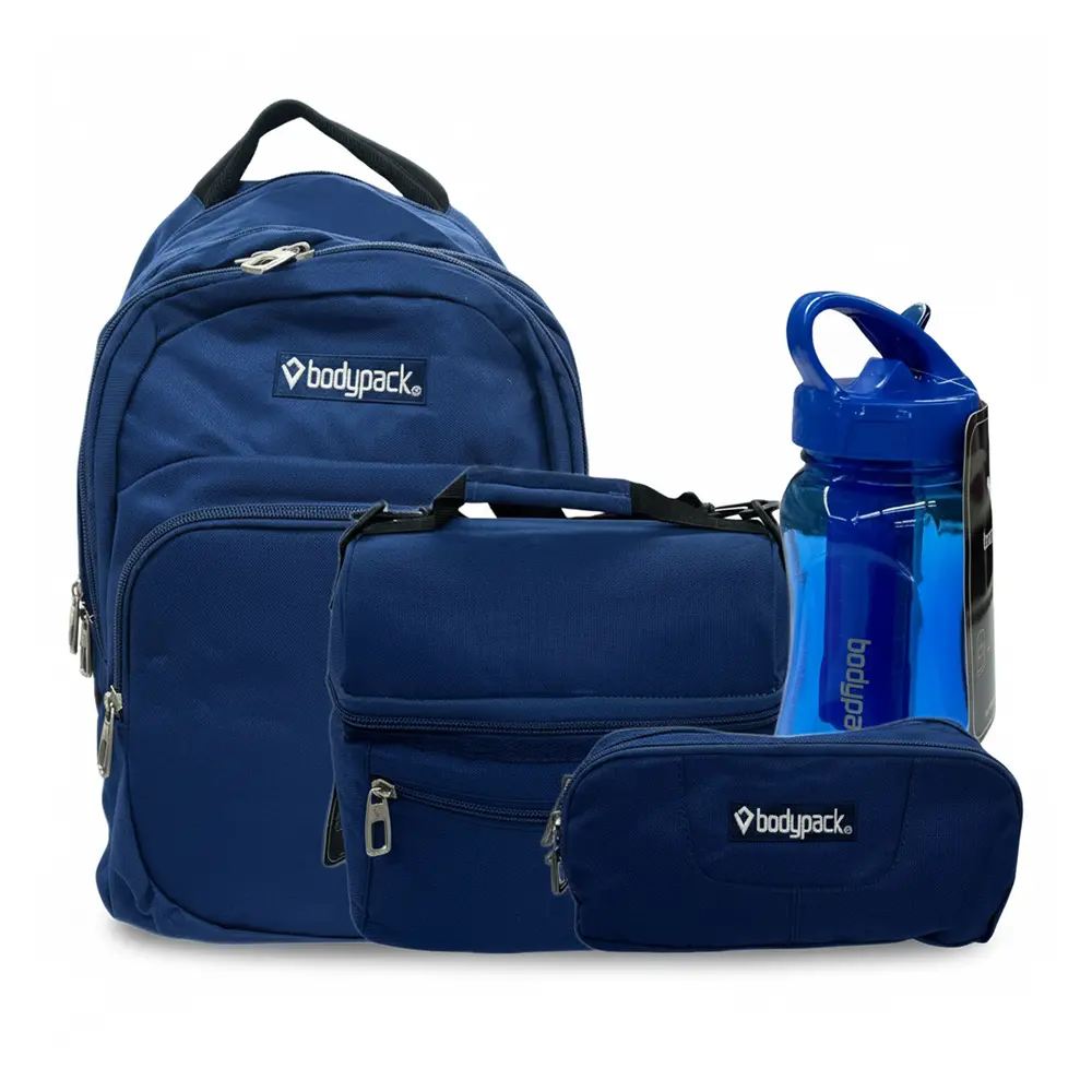 Bodypack 4pcs navy blue large backpack set