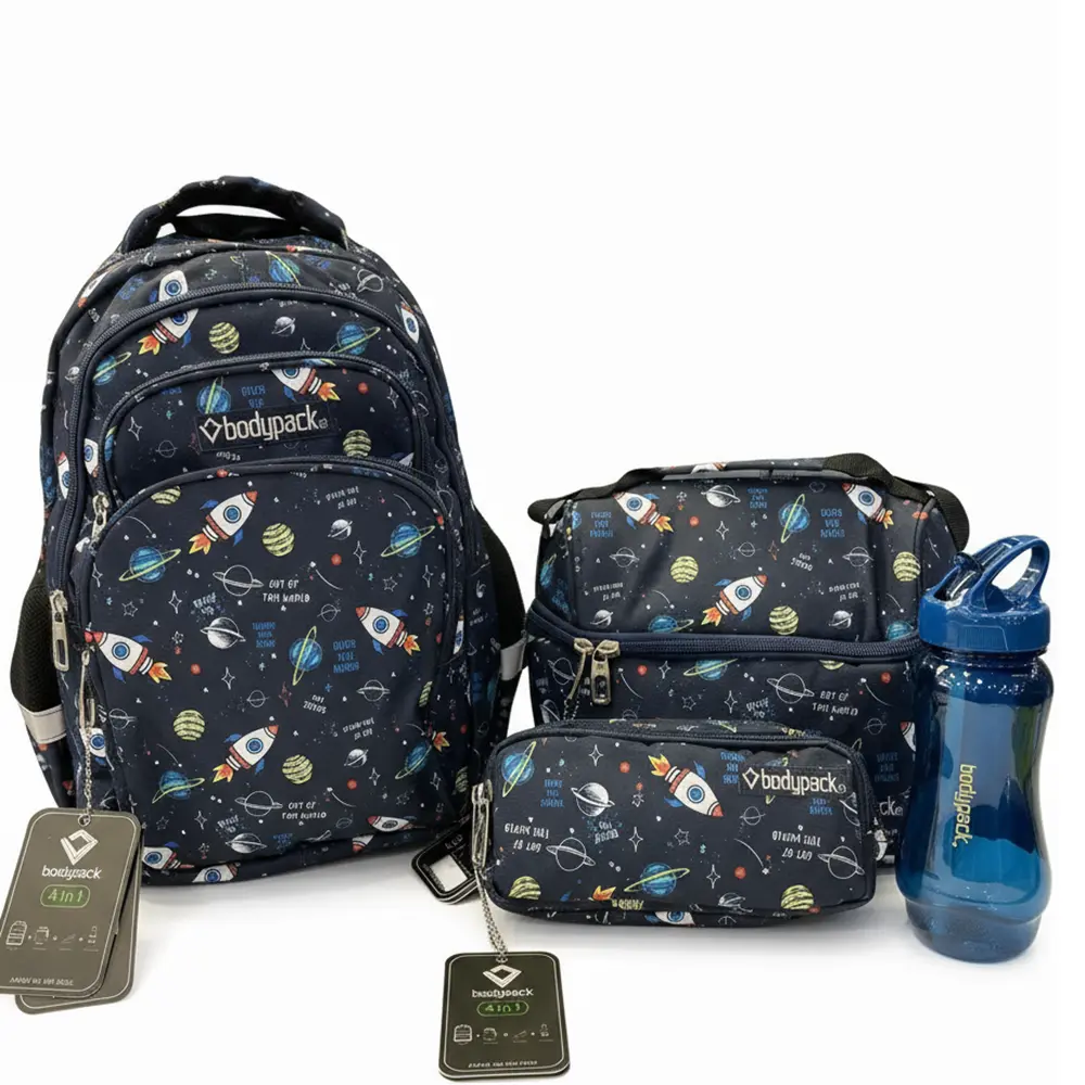 Bodypack 4pcs space design medium backpack set
