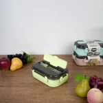 Exsport-1L-Airtight-Rectangular-2-Sections-Light-Green-Lunch-Box Exsport 1l airtight rectangular 2 sections light green lunch box