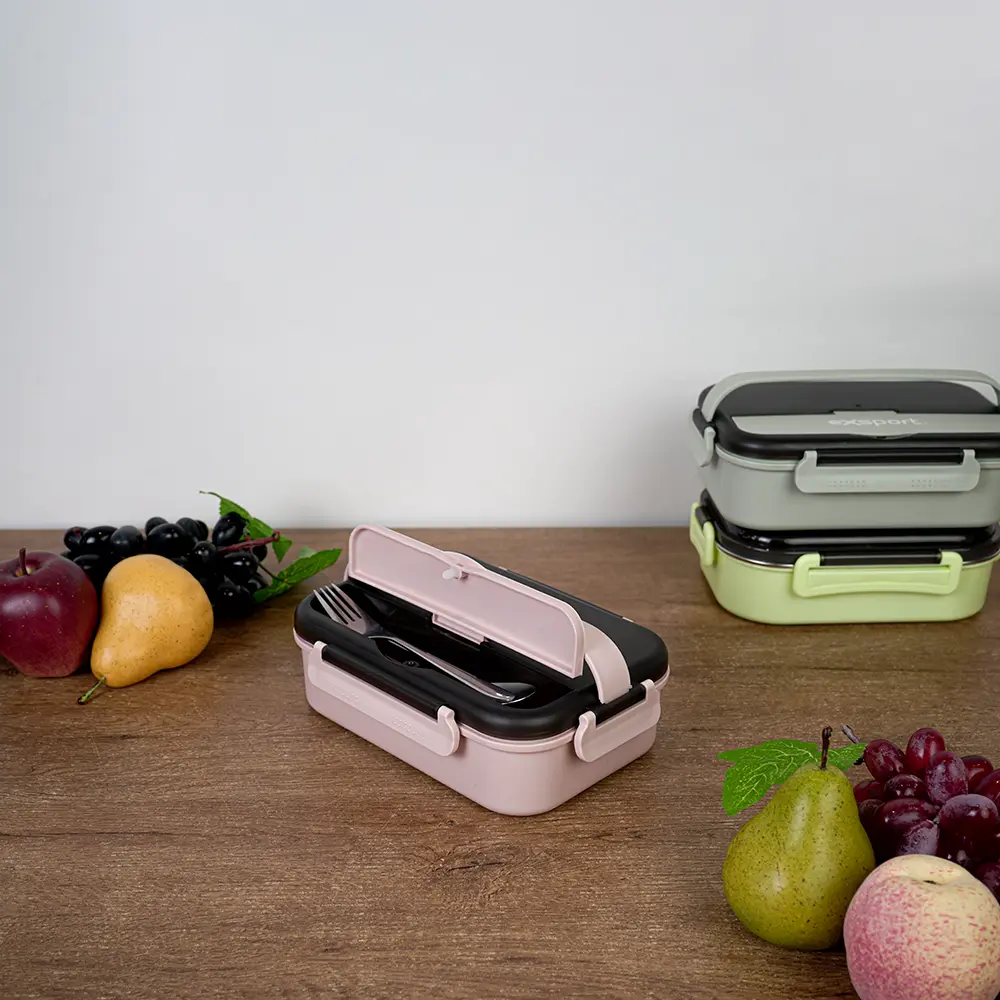 Exsport-1L-Airtight-Rectangular-2-Sections-Pink-Lunch-Box1 Exsport 1l airtight rectangular 2 sections pink lunch box1