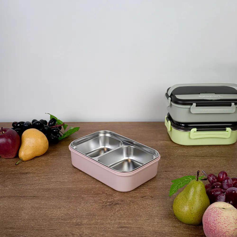 Exsport-1L-Airtight-Rectangular-2-Sections-Pink-Lunch-Box2 Exsport 1l airtight rectangular 2 sections pink lunch box2