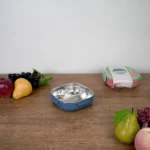 Exsport 550ml airtight 3 sections blue & yellow lunchbox2