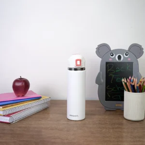 Exsport 650ml stainless white water bottle