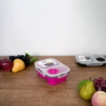 Exsport airtight silicon 2 sections fuchsia lunch box