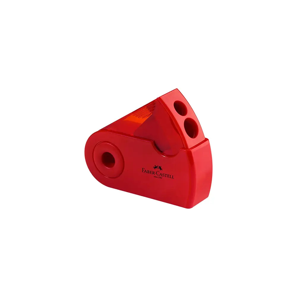 Faber-Castel-182701-Sleeve-Twin-Red-Sharpener Faber castel 182701 sleeve twin red sharpener