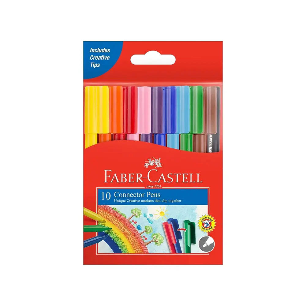 Faber-Castell-10pcs-Connector-Pen-Coloring-Set Faber castell 10pcs connector pen coloring set