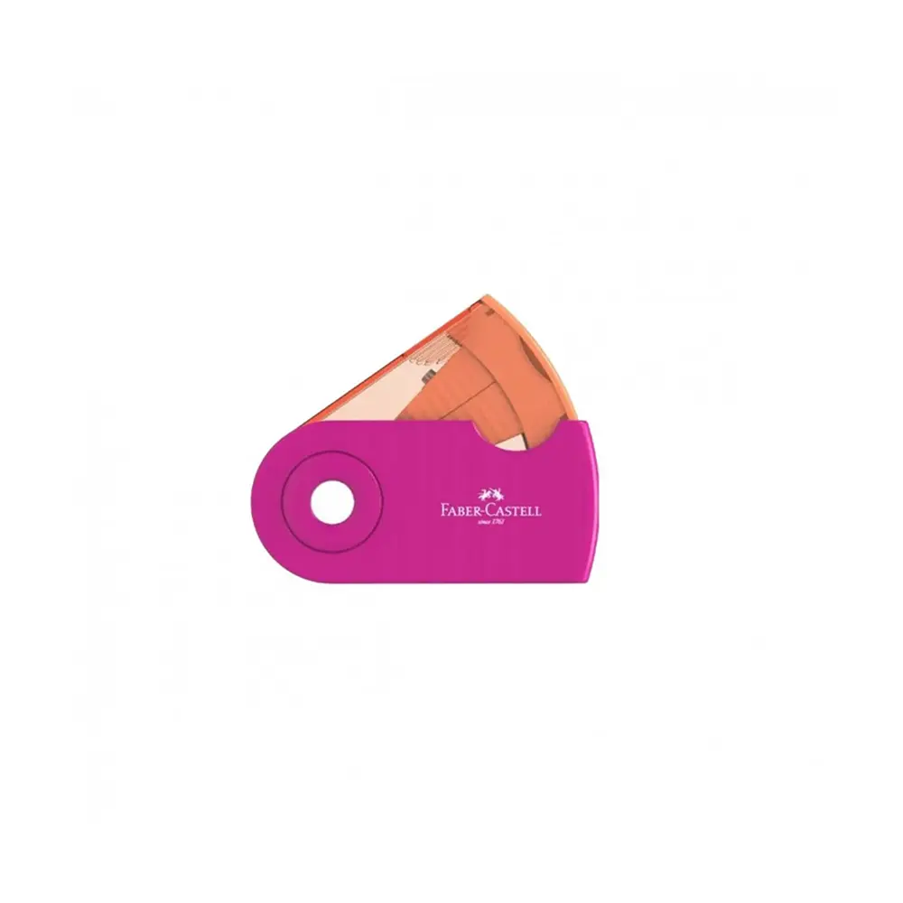Faber castell 182714 faber castell single hole mini sleeve fuchsia sharpener