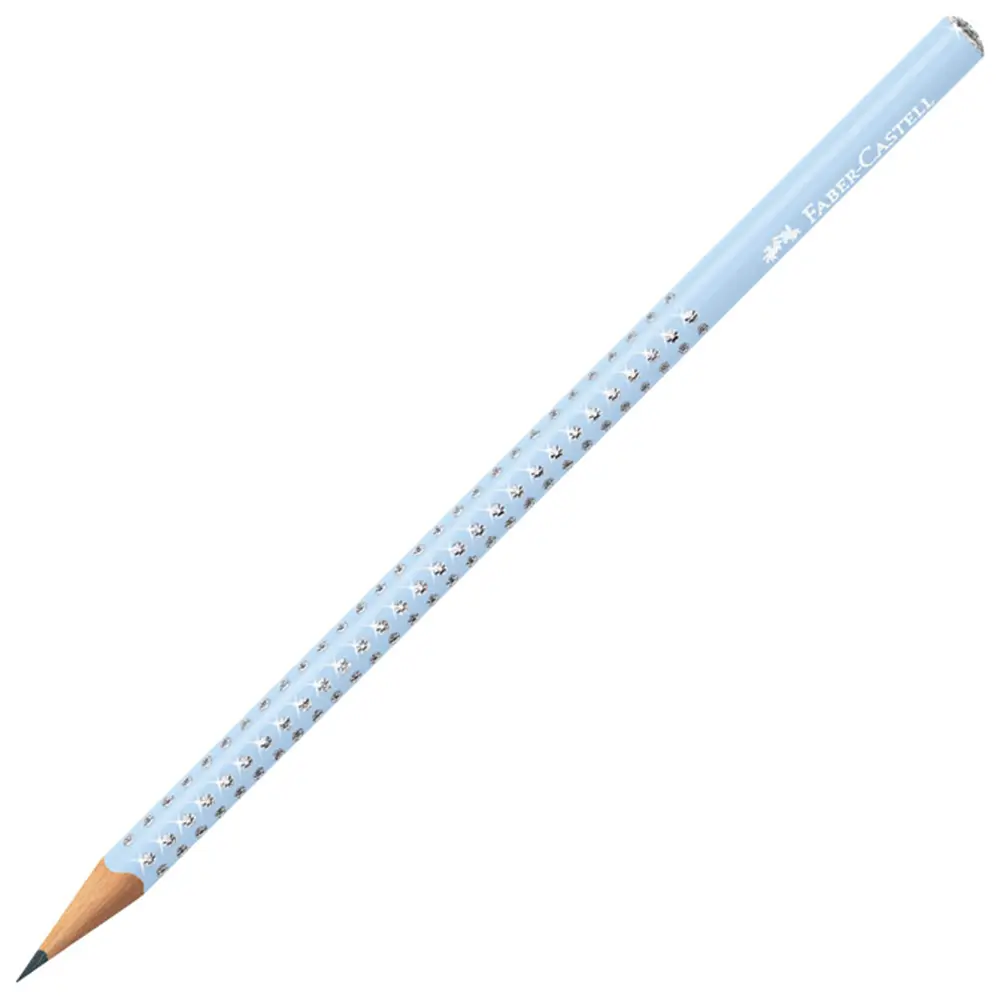 Faber castell sparkle baby blue graphite pencil