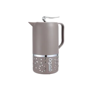 Momaz 1l brown & silver vacuum flask