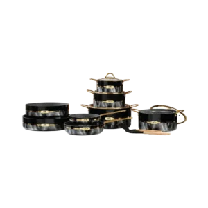 Momaz german diamond 15pcs cookware set