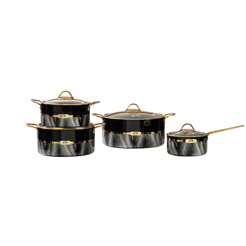 Momaz german diamond 8pcs cookware set