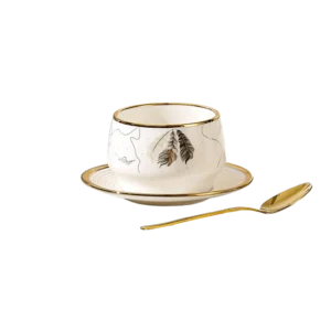 Momaz nasma 6pcs cup set with saucers & spoons