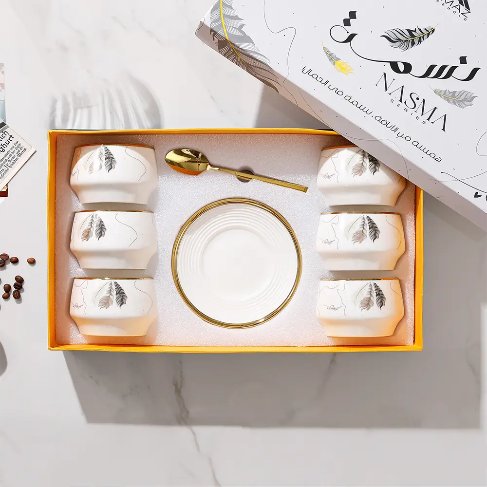 Momaz nasma 6pcs cup set with saucers & spoons2