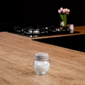 Qlux 0.12l glass troya beige spices shaker1