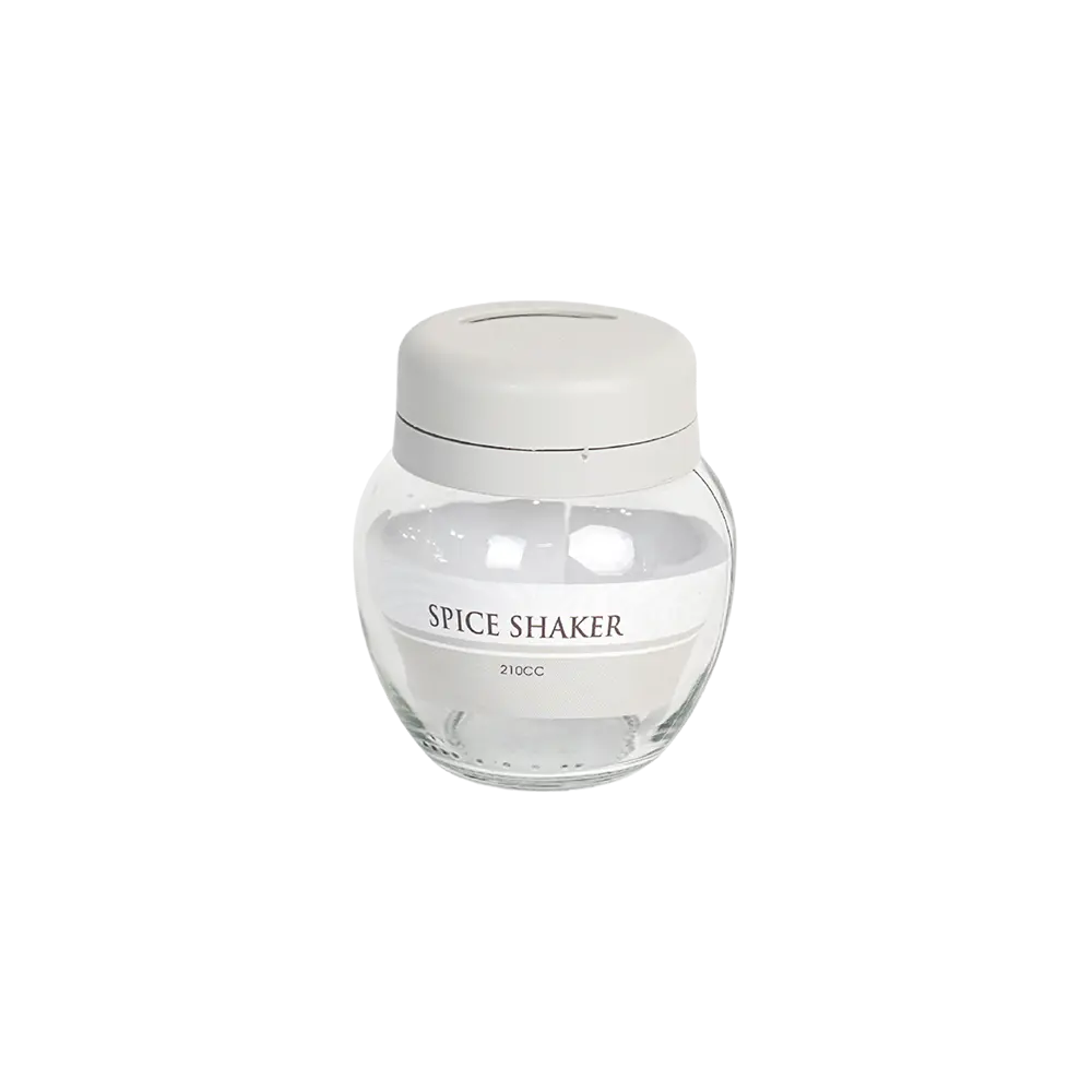 Qlux 0.12l glass troya white spices shaker