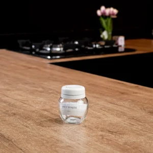 Qlux 0.12l glass troya white spices shaker1