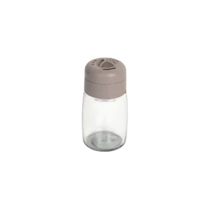 Qlux 0.1l glass star oval beige salt shaker