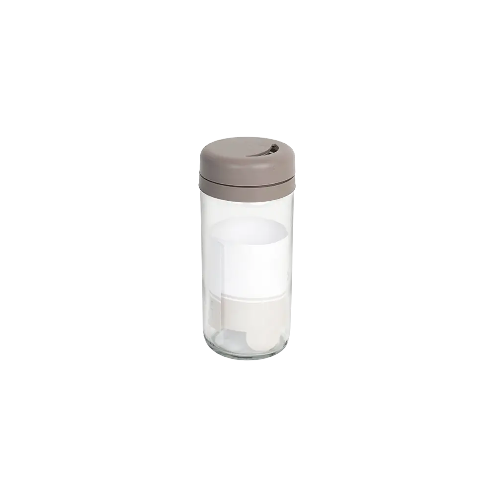 Qlux 245ml glass troya beige spices shaker