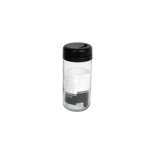 Qlux 245ml glass troya black spices shaker