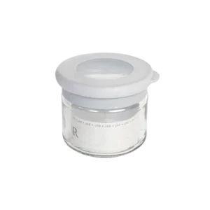 Qlux flat 300ml jar with grey lid
