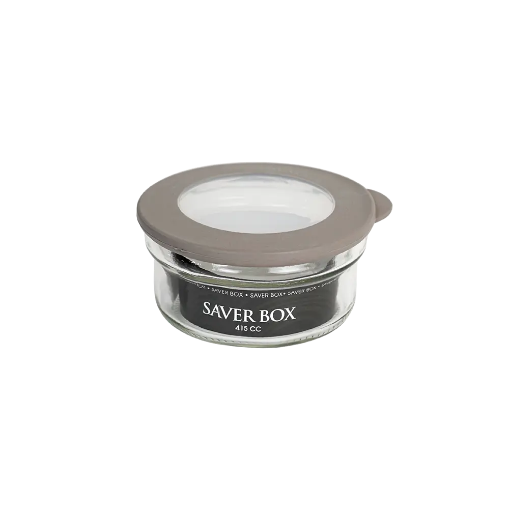 Qlux-Flat-415ml-Saver-Box-with-Beige-Lid Qlux flat 415ml saver box with beige lid
