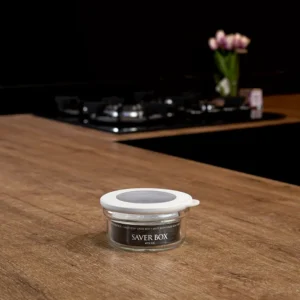 Qlux flat 415ml saver box with light grey lid1