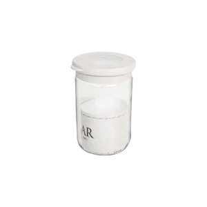 Qlux flat 660ml flat jar with light grey lid