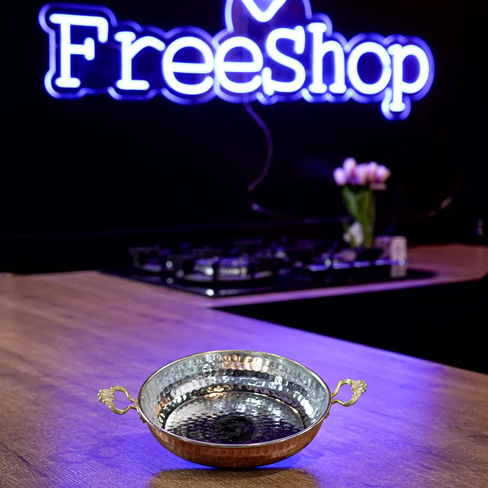 Red copper large deep plate1